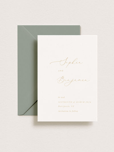 Athena Save the Date Card
