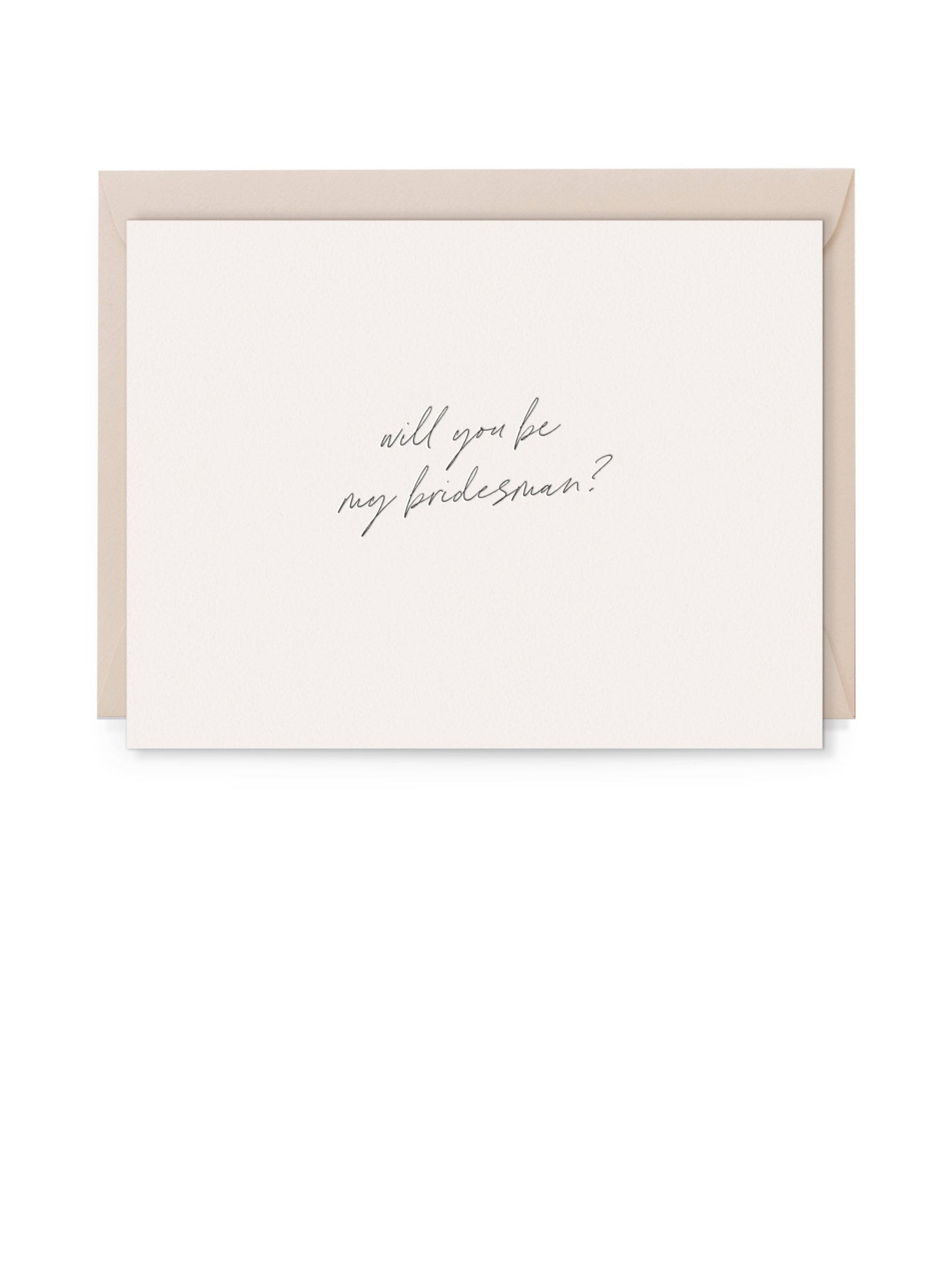 Will You Be My Bridesman Card