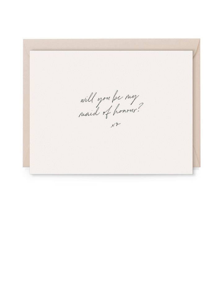 Will You Be My Maid of Honour Card