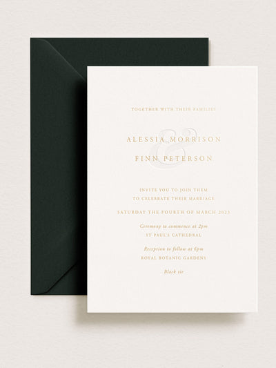 Wedding Invitations – Ivory and Stone