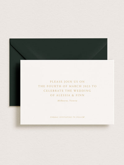 Union Save the Date Card